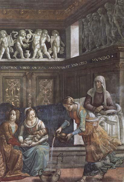 Domenicho Ghirlandaio Details of Geburt Marias china oil painting image
